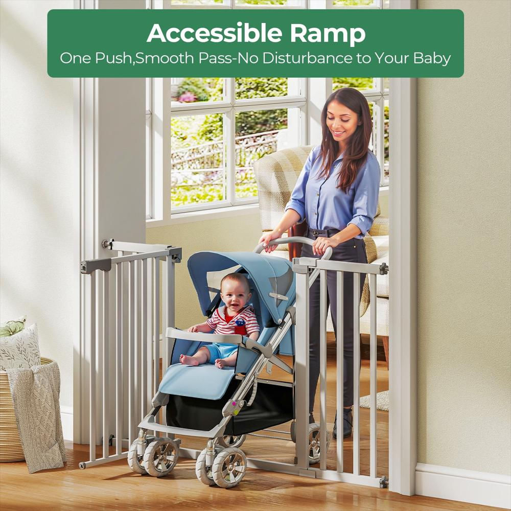 Puerta De Seguridad Ajustable 30″ 50″ Con Cierre Automático img #5