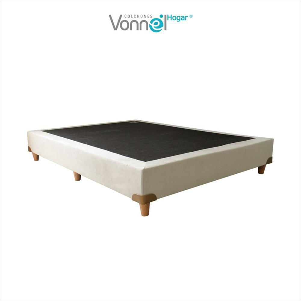 Base Cama Pata Madera 100X190x20 Arena