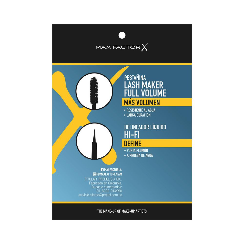 Pestañina MAX FACTOR lash maker full volume y delineador (1  und) img #3