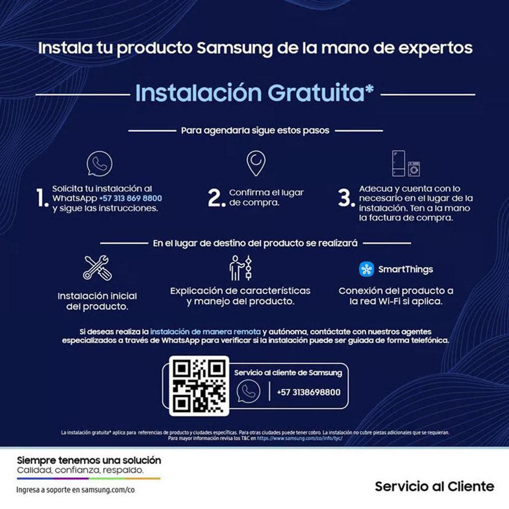 Lavadora Secadora SAMSUNG Eléctrica 20Kg  WD20T6300GP/CO Inox img #5