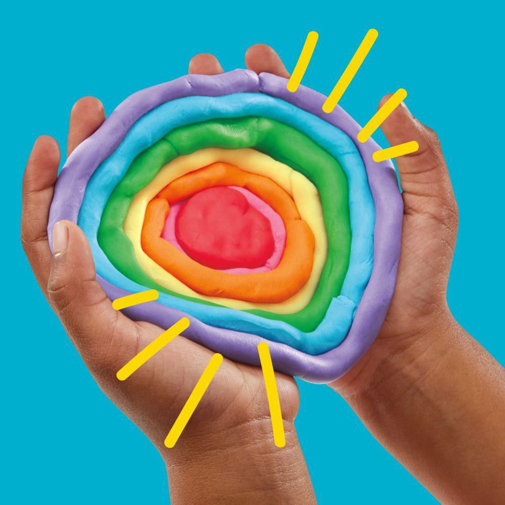 Masas y Plastilinas 50 Botes de Colores del Arcoíris PLAY DOH img #3