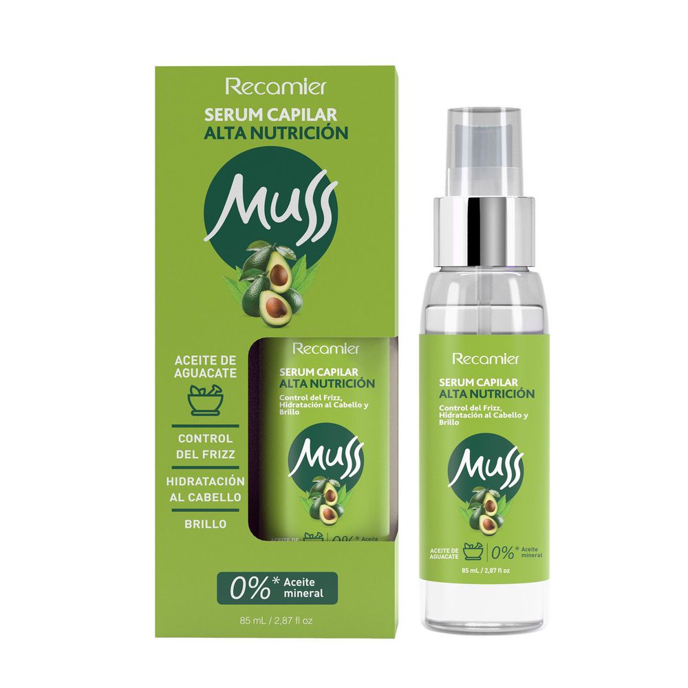 Sérum capilar MUSS alta nutrición (85  ml)