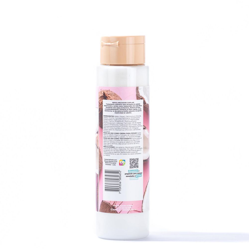 Repolarizador capilar FAUNO  Origen Natural aceite de coco y macadamia (400  ml) img #2