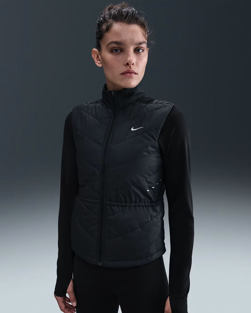 Chaleco Nike Mujer Swift TF Fill Vest HV2655-010 Negro Running