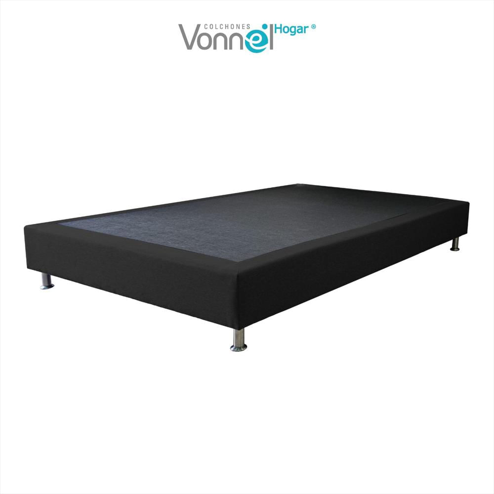 Base Cama Inox 140X190x20 Negra