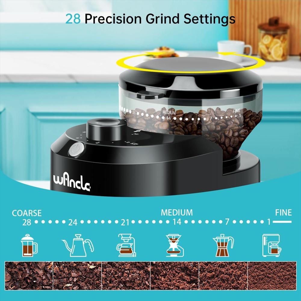 Molinillo Wancle De Café Eléctrico Negro img #2