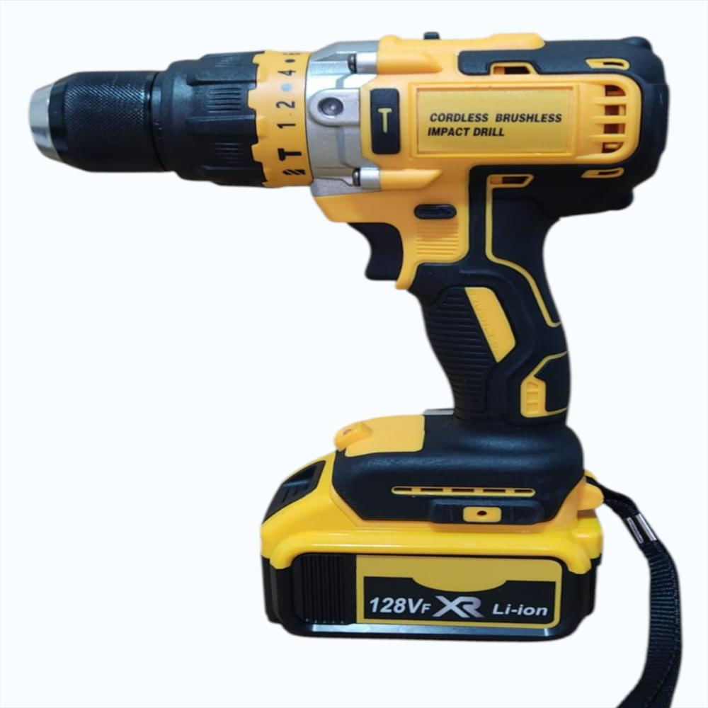 Combo Inalámbrico Taladro Percutor + Taladro De Impacto 128V Brushless Am img #3