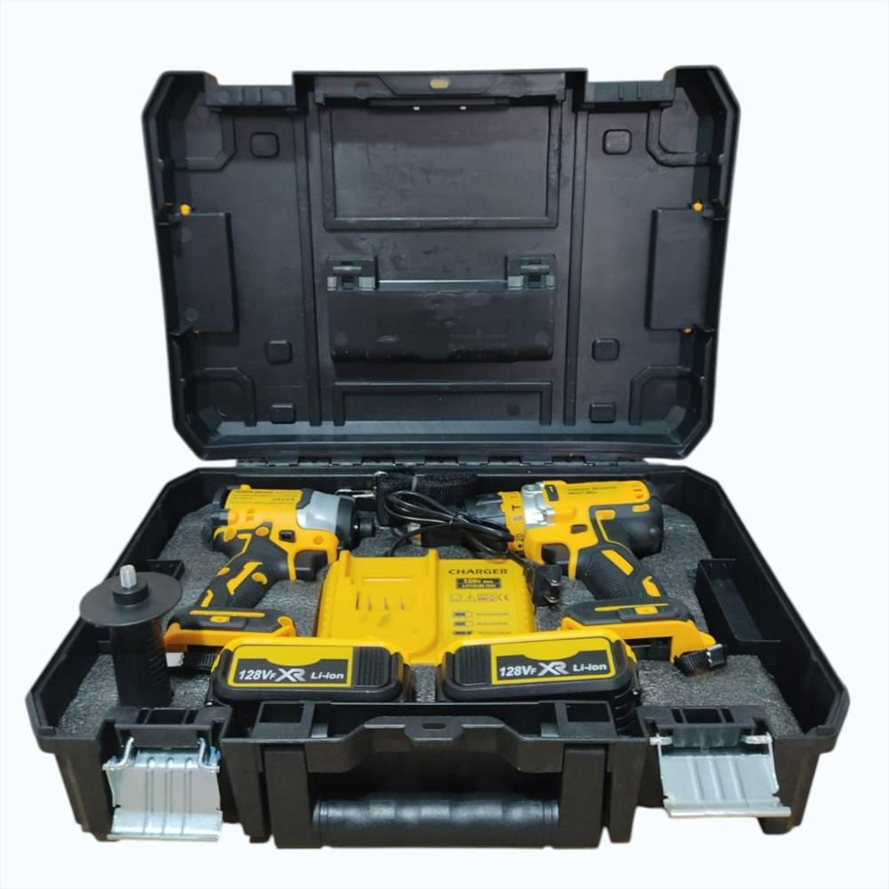 Combo Inalámbrico Taladro Percutor + Taladro De Impacto 128V Brushless Am img #5