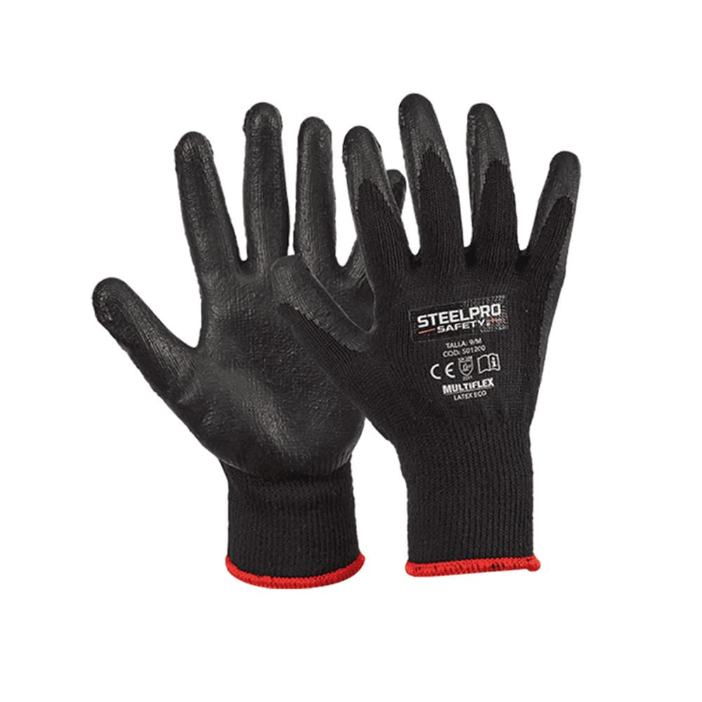 Guante Multiflex Latex Eco Negro T S img #1