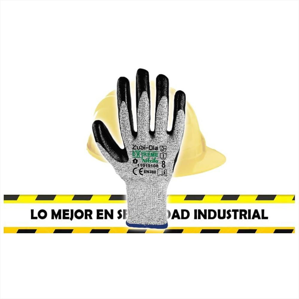 Guante Algodon/Nylon Recubie Poliuretano Gris T9 img #1