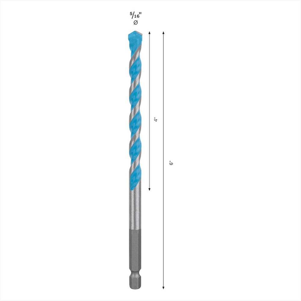Broca Multiconstruccion 5/16 pulgadas X4 pulgadas X6 pulgadas Hexago Expert img #3