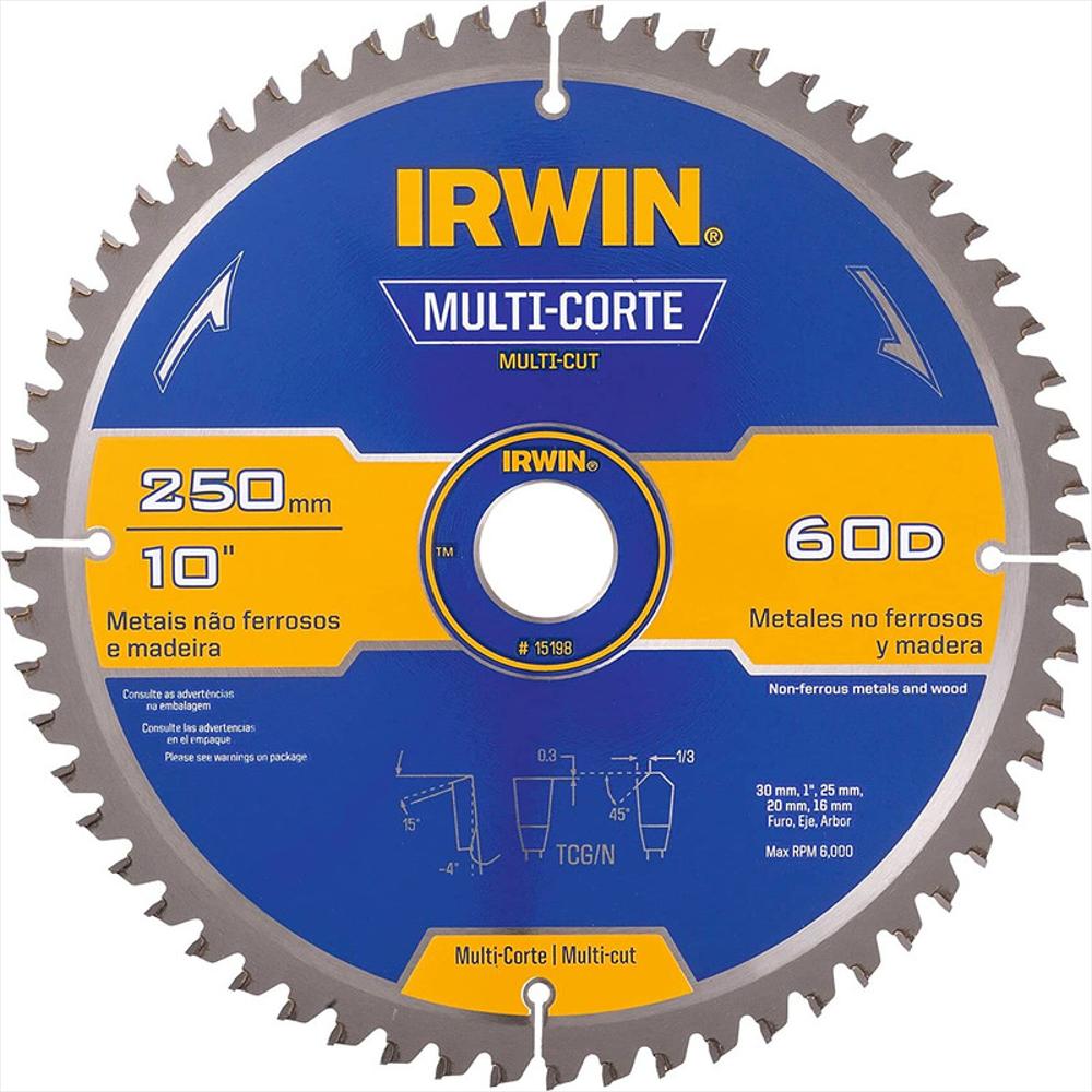 Disco Sierra Para Aluminio 10 pulgadas X 60Tpi Eje 30Mm img #1