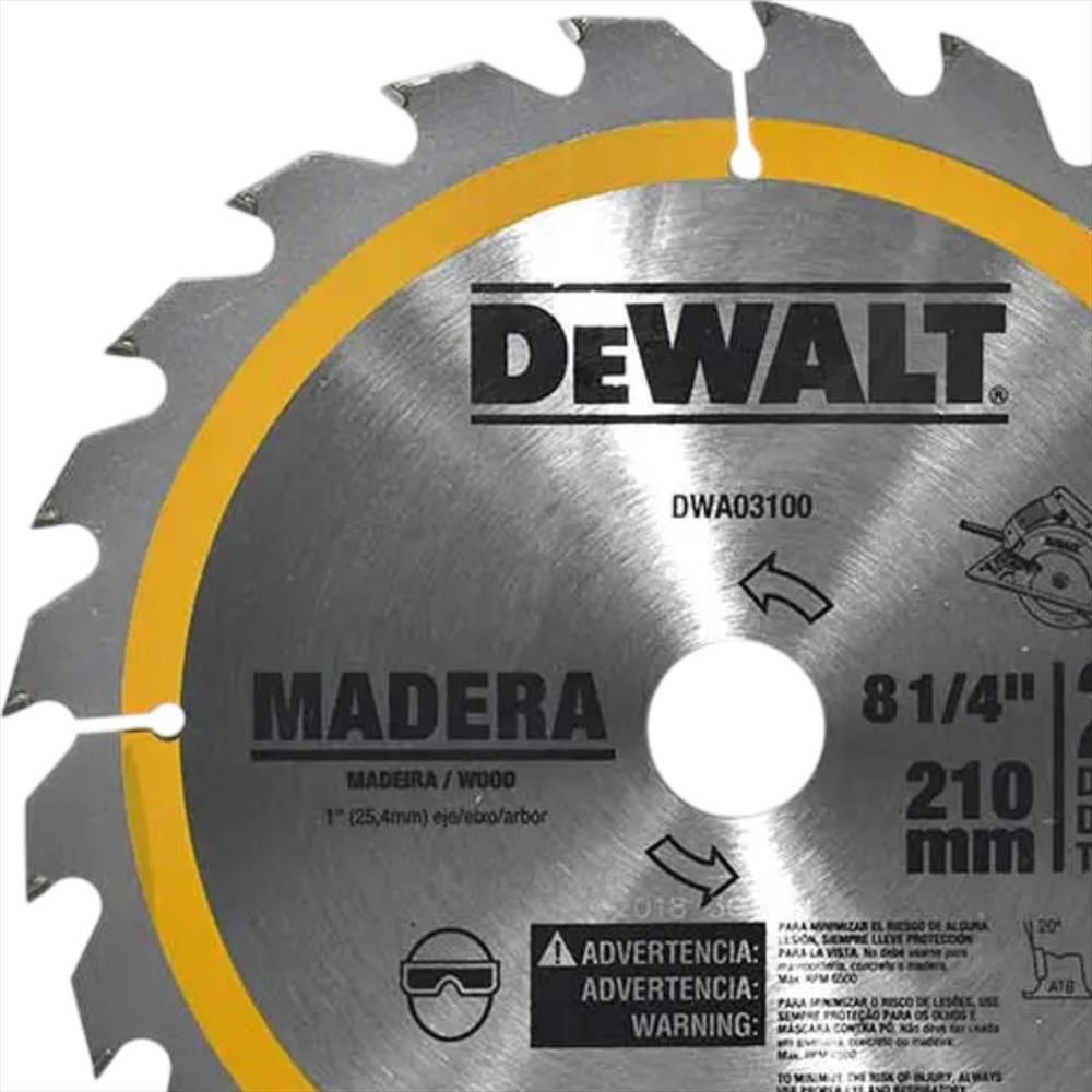 Disco Sierra Para Madera 8.1/4 pulgadas X 24Tpi Eje 1 pulgadas img #2
