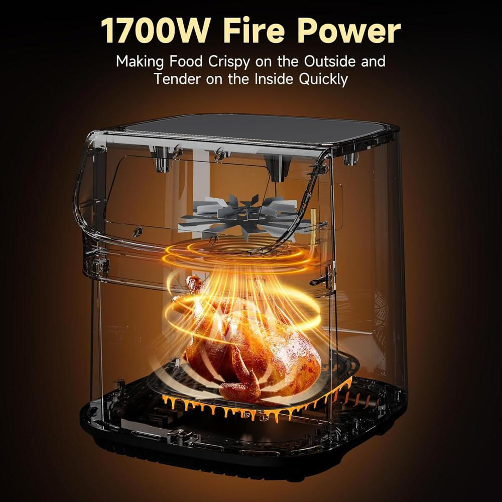 Freidoras Kitchen Elite Ref Kitchen Elite 9.5 Qt (8.98 L) 1700W, Ventana, Temp 400°F, 9 Preajustes, Control 1 Min. img #5