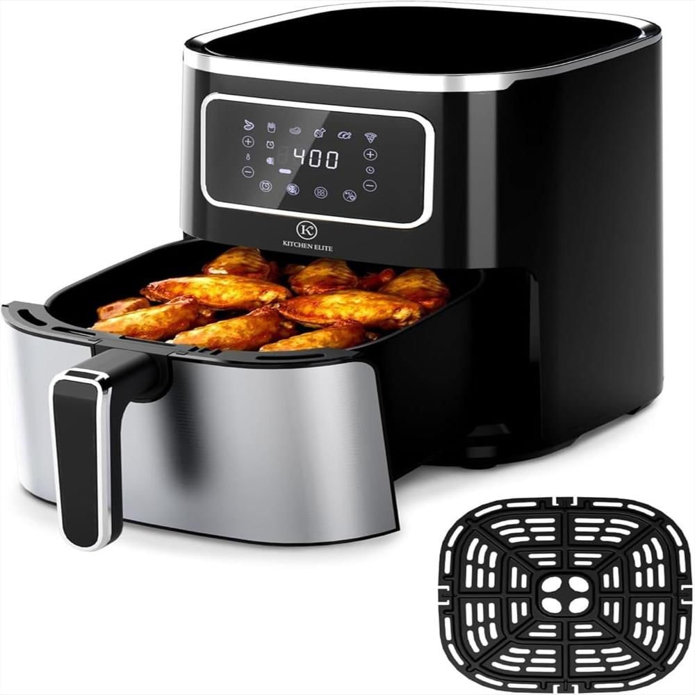 Freidoras Kitchen Elite Kitchen Elite Acero Inoxidable Horno Digital 6 Programas Pantalla Digital 5.28 Qt (5 L) Cesta img #1