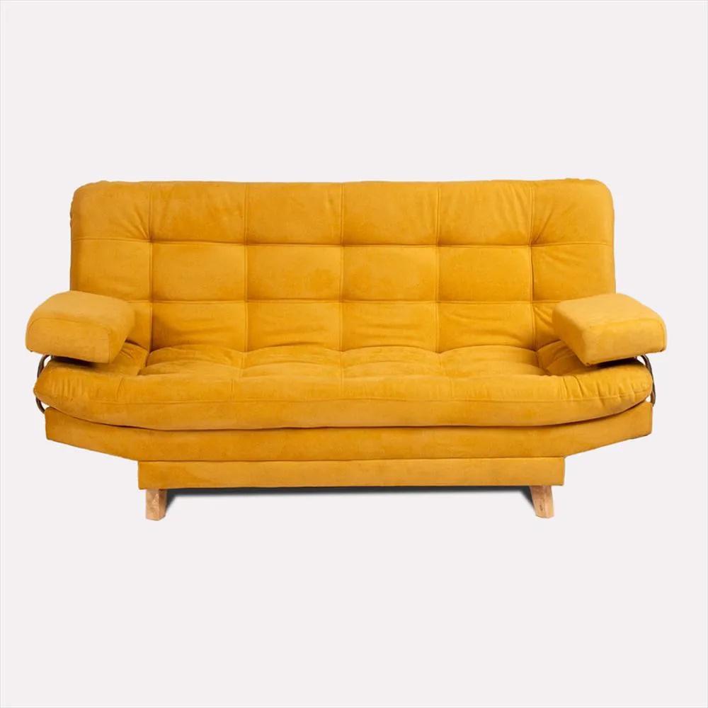 Sofa Cama Vale Mostaza 3 Puestos Finlandek img #1