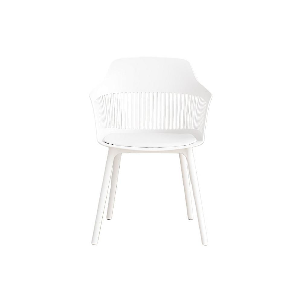 Silla Con Cojin Max, Color Blanco, Con Espaldar En Rejilla img #3