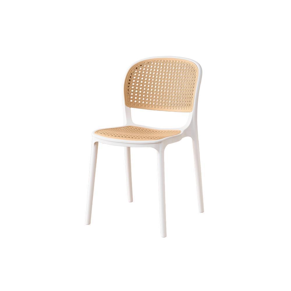 Silla Nest, Color Blanco Y Taupe, Con Espaldar img #1