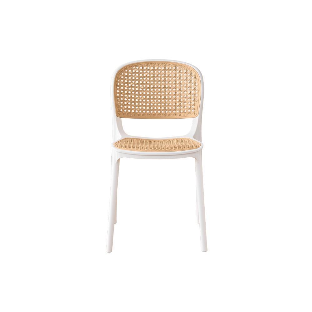Silla Nest, Color Blanco Y Taupe, Con Espaldar img #3