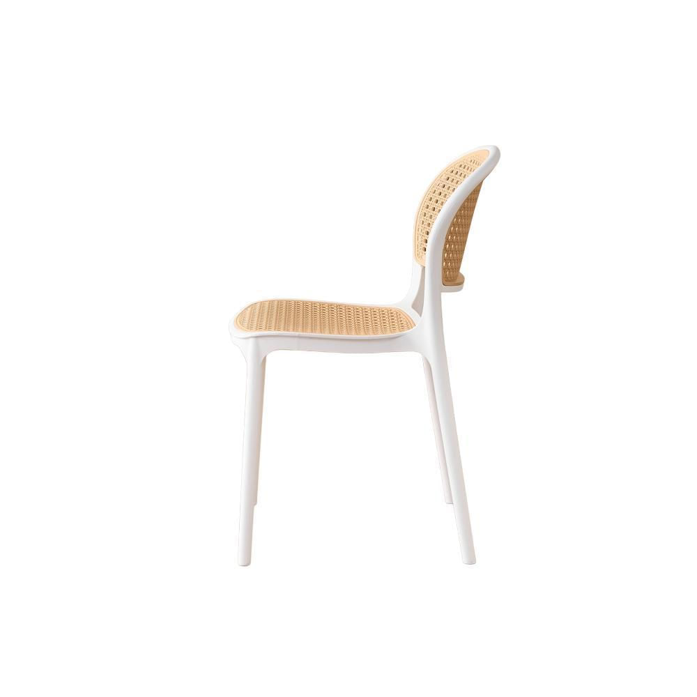 Silla Nest, Color Blanco Y Taupe, Con Espaldar img #4