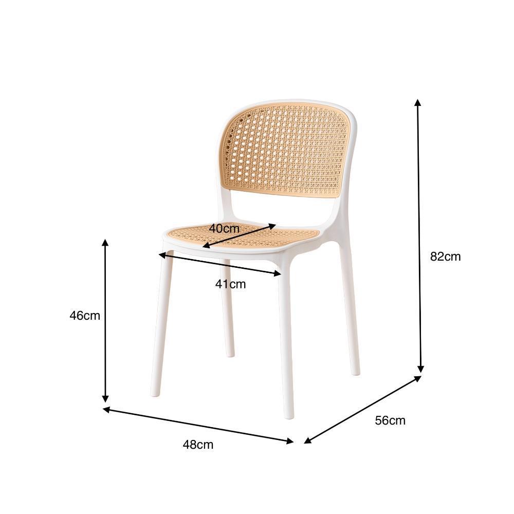 Silla Nest, Color Blanco Y Taupe, Con Espaldar img #5