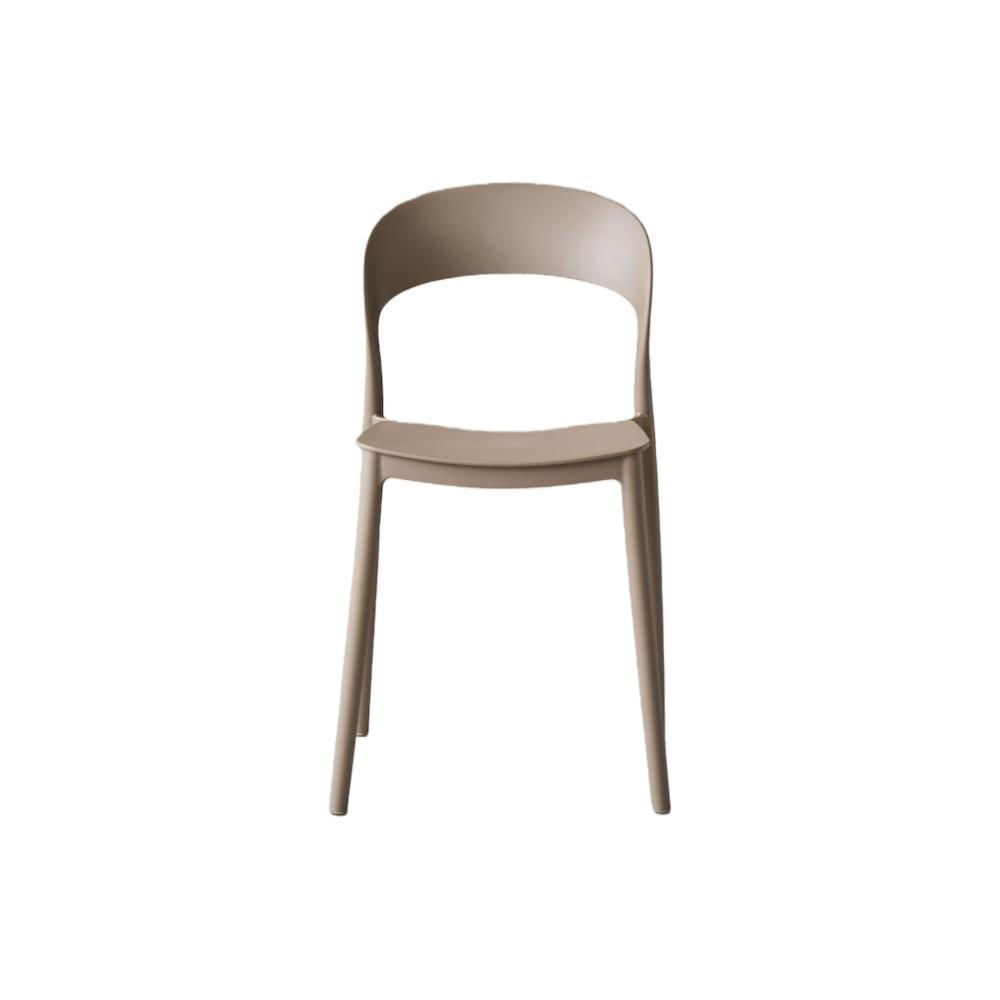 Silla Patrick, Color Taupe, Con Espaldar Y Diseño Moderno img #4