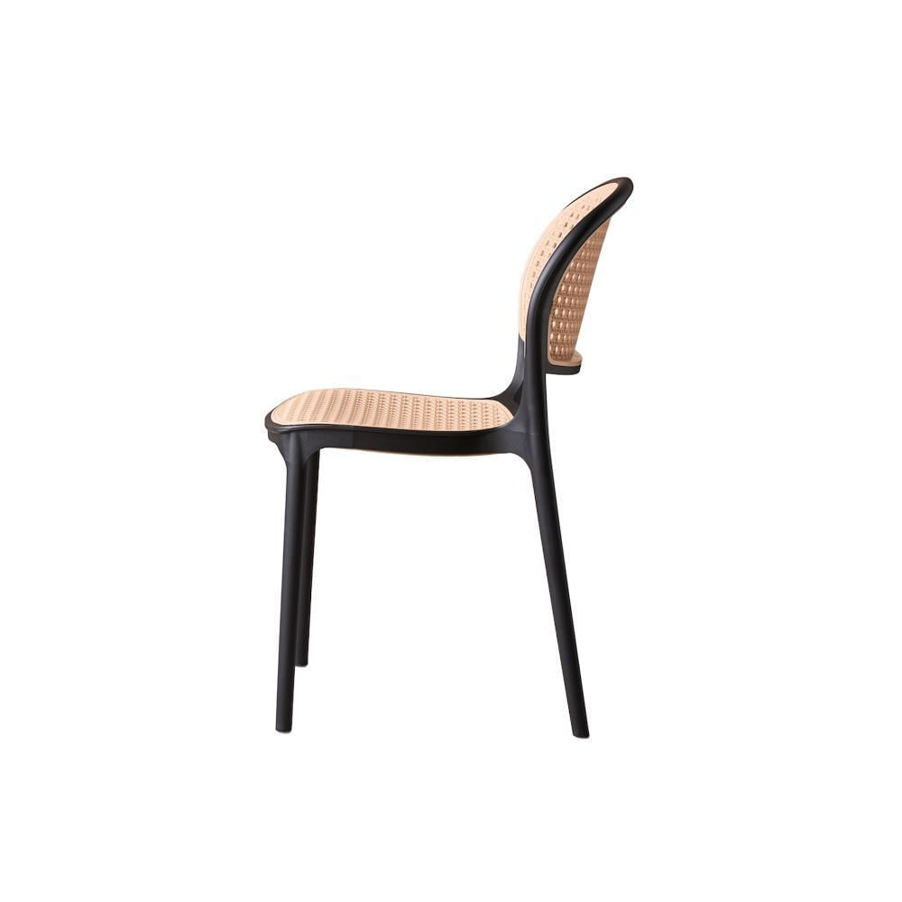 Silla Nest, Color Negro Y Taupe, Con Espaldar img #4