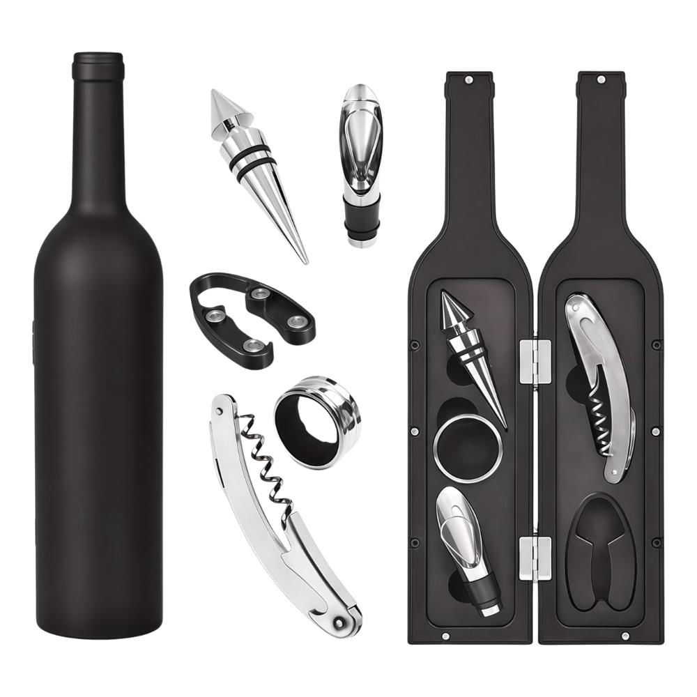 Kit Estuche Para Vino Sacacorchos Botellas Abridor Tool Set