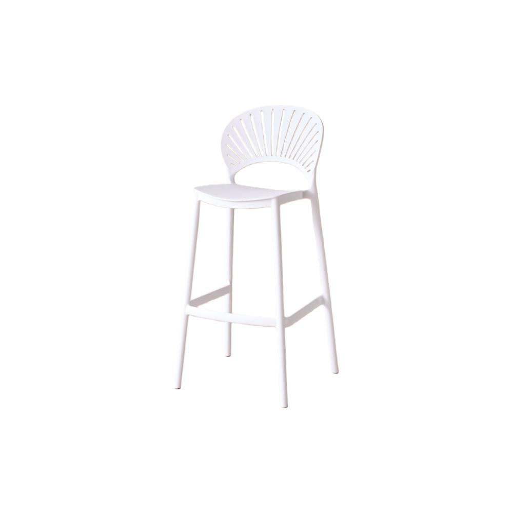 Silla Para Bar Paraiso, Color Blanco, Diseño Moderno