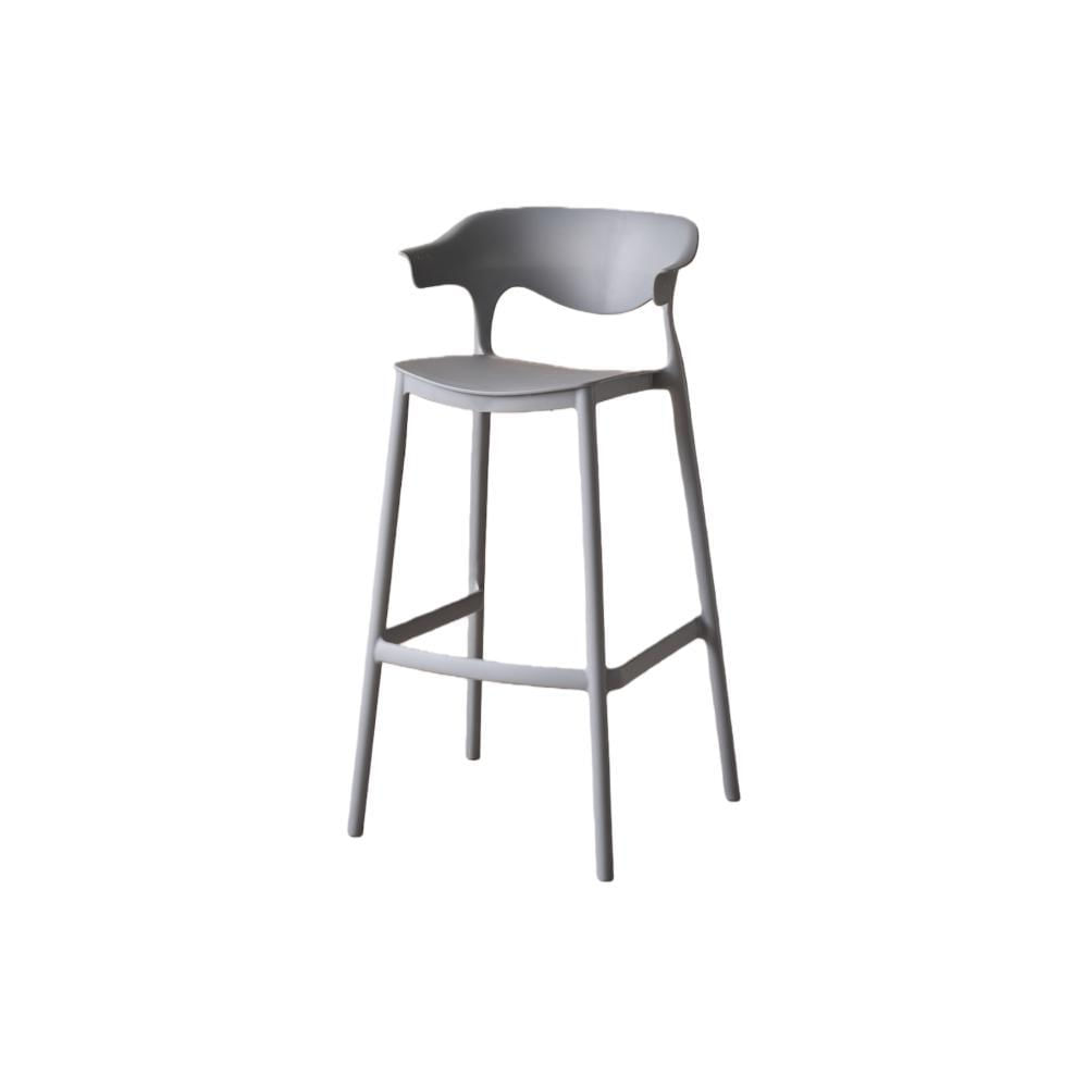 Silla Para Bar Elena, Color Gris Oscuro, Diseño Moderno img #1