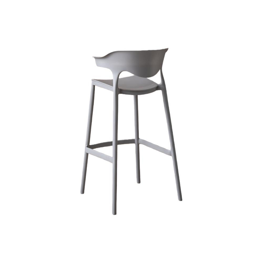 Silla Para Bar Elena, Color Gris Oscuro, Diseño Moderno img #4