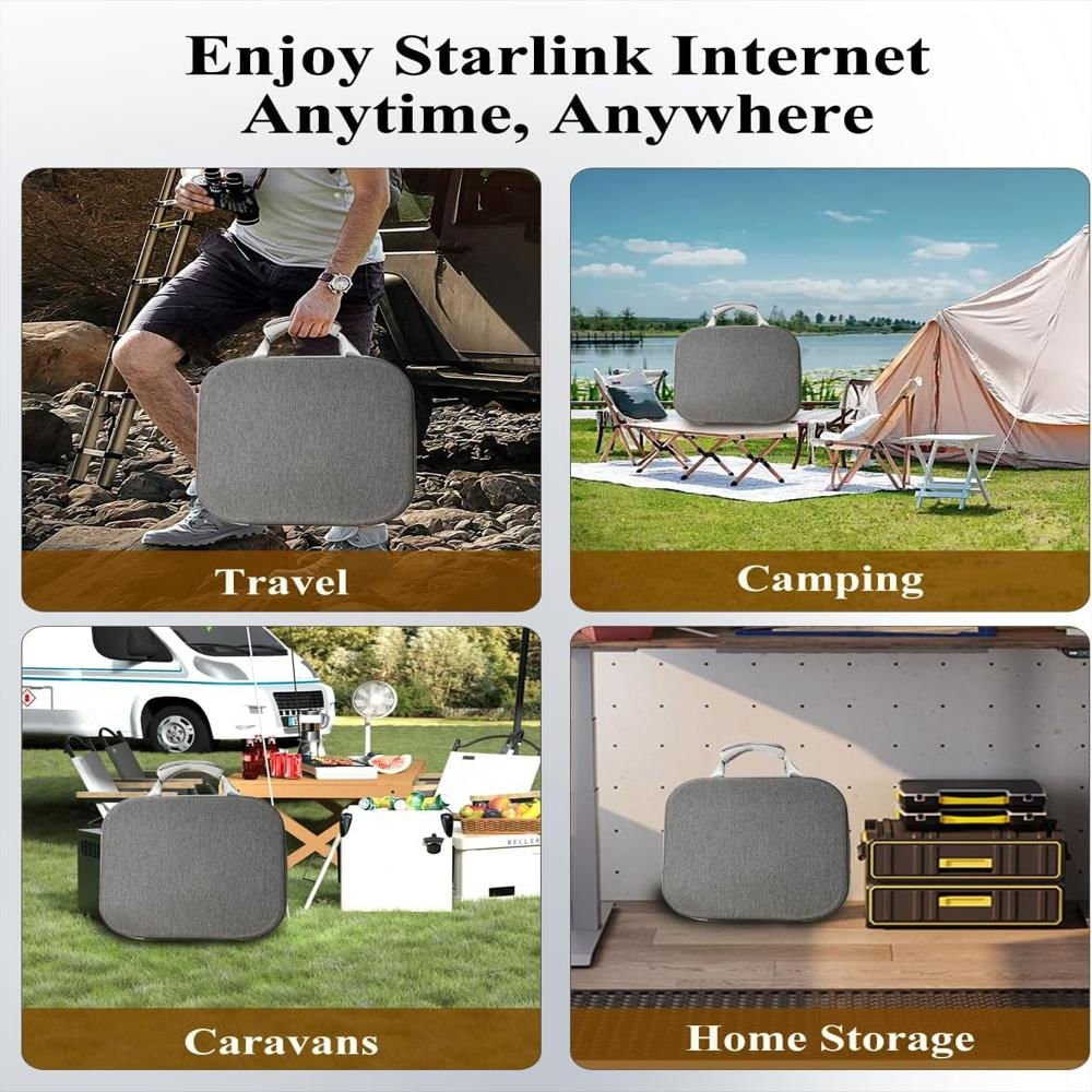 Estuche De Viaje Starlink Mini Impermeable Anti Golpes Gris img #5
