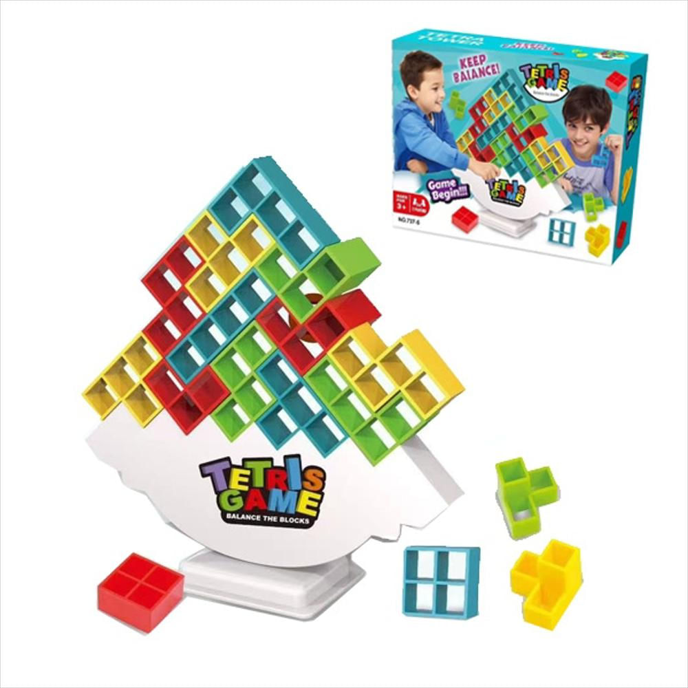 Juego Mesa Niños Torre Equilibrio Balance Bloques Apilables img #2