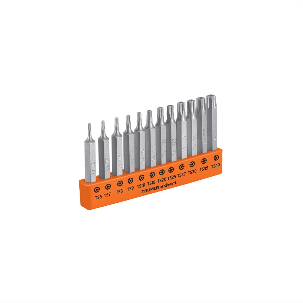 Set 12 Puntas Torx Largo 2'' Pin Seguro 1/4'' Truper Expert img #1
