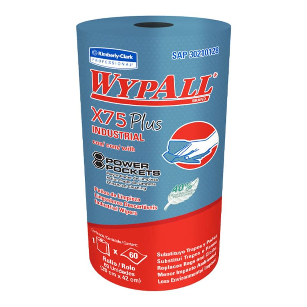 Paño Wypall X75 Industrial P/Limpieza Rol 60 Paños img #1