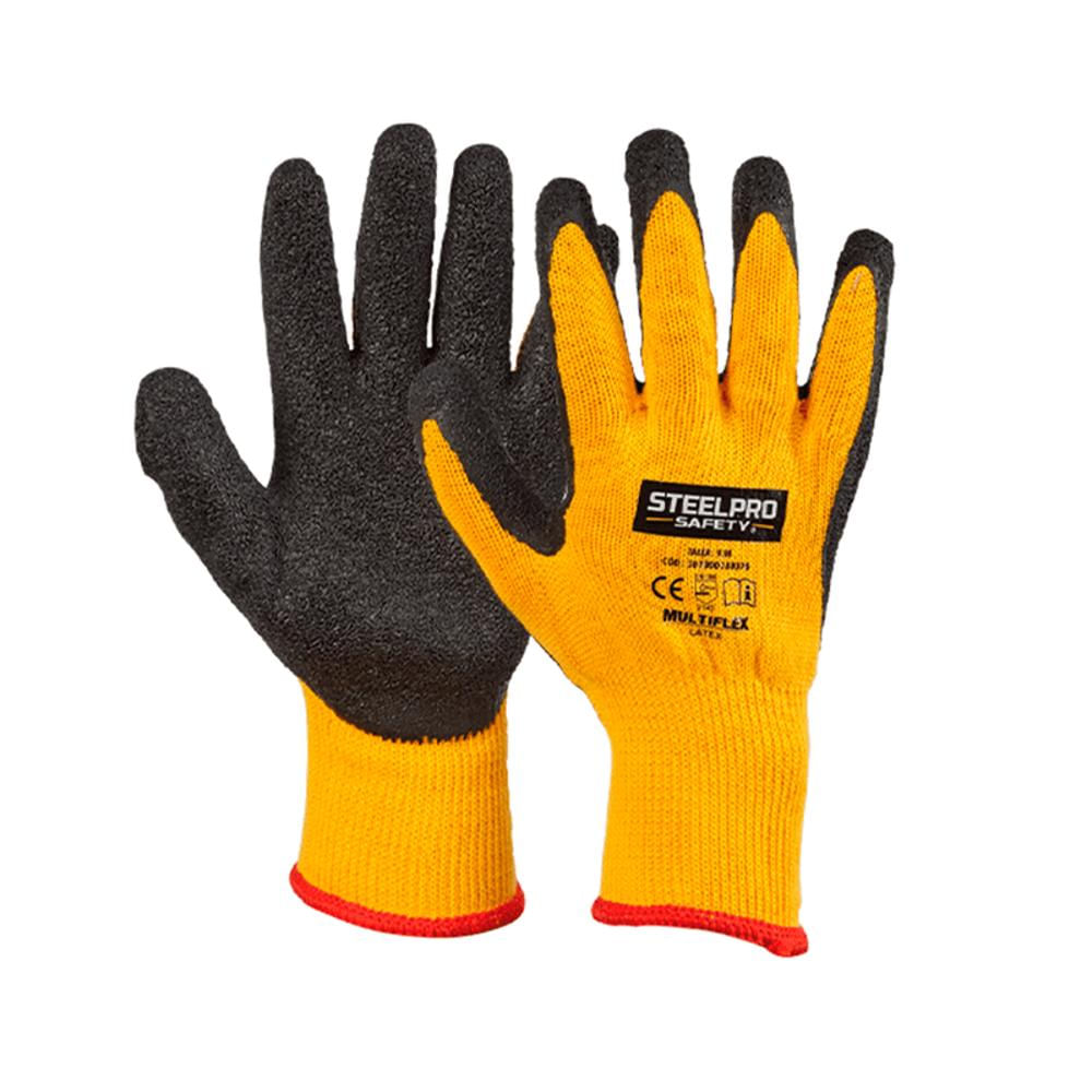 Guante Multiflex Latex Amarillo T S Steelpro img #1