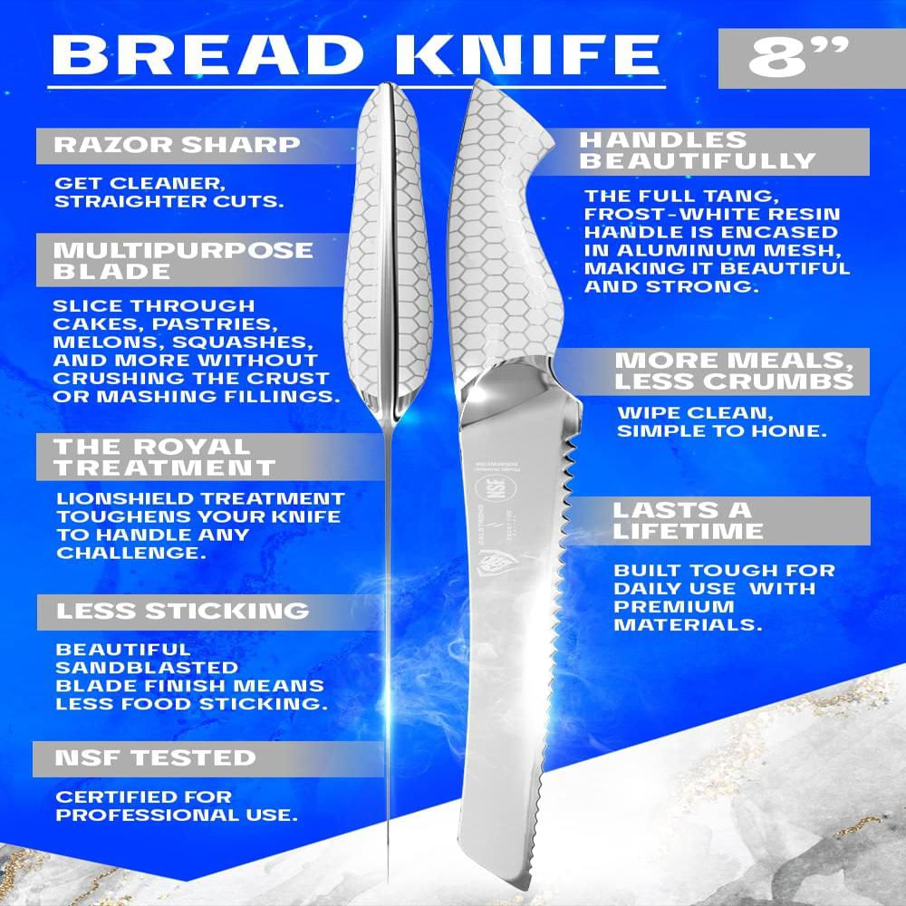 Cuchillo De Pan Dalstrong Frost Fire 20 Cm img #4