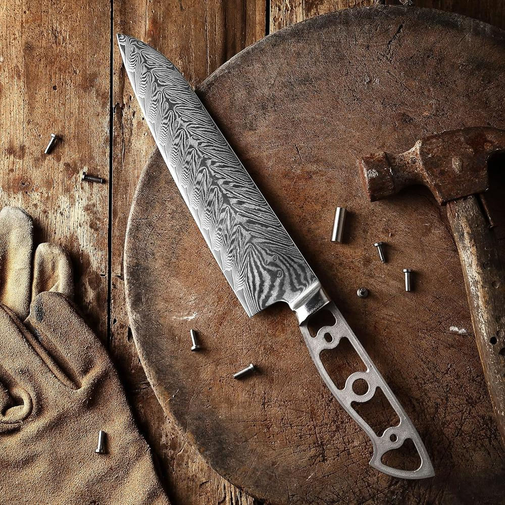 Cuchillo Katsura Gyuto Kit En Blanco Para Personalizar Tu Propio Mango img #2