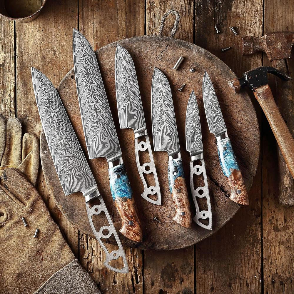 Cuchillo Katsura Gyuto Kit En Blanco Para Personalizar Tu Propio Mango img #5
