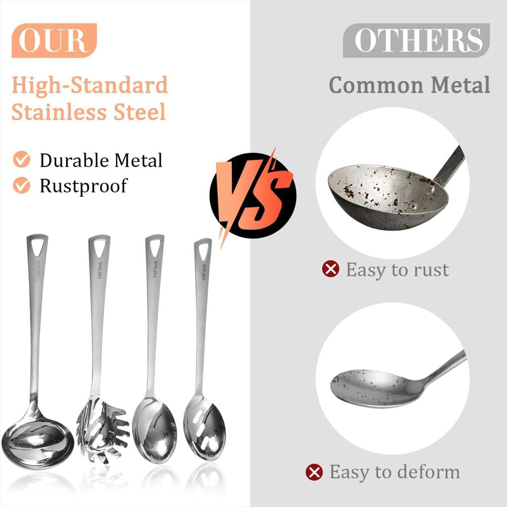 Juego De Utensilios De Cocina En Acero Inoxidable img #2