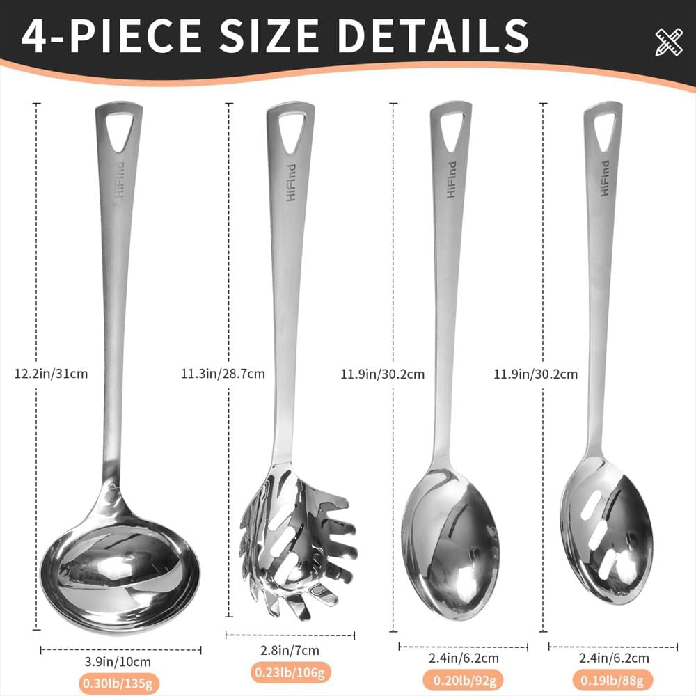 Juego De Utensilios De Cocina En Acero Inoxidable img #3