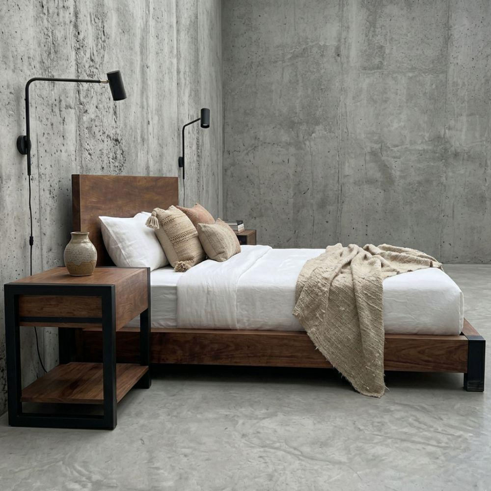 Cama Anything Doble Roble Y Metal img #4
