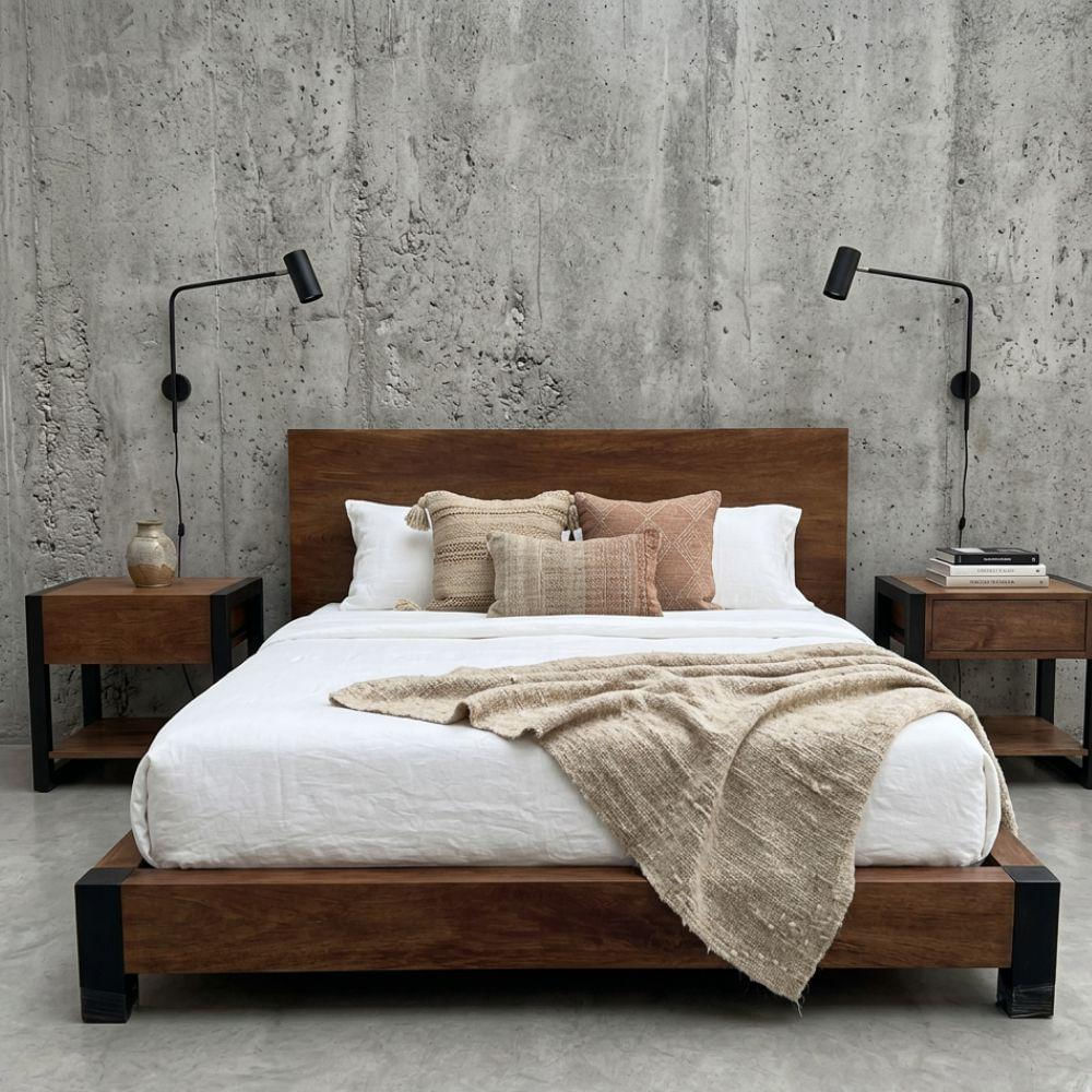 Cama Anything Queen Roble Y Metal img #3