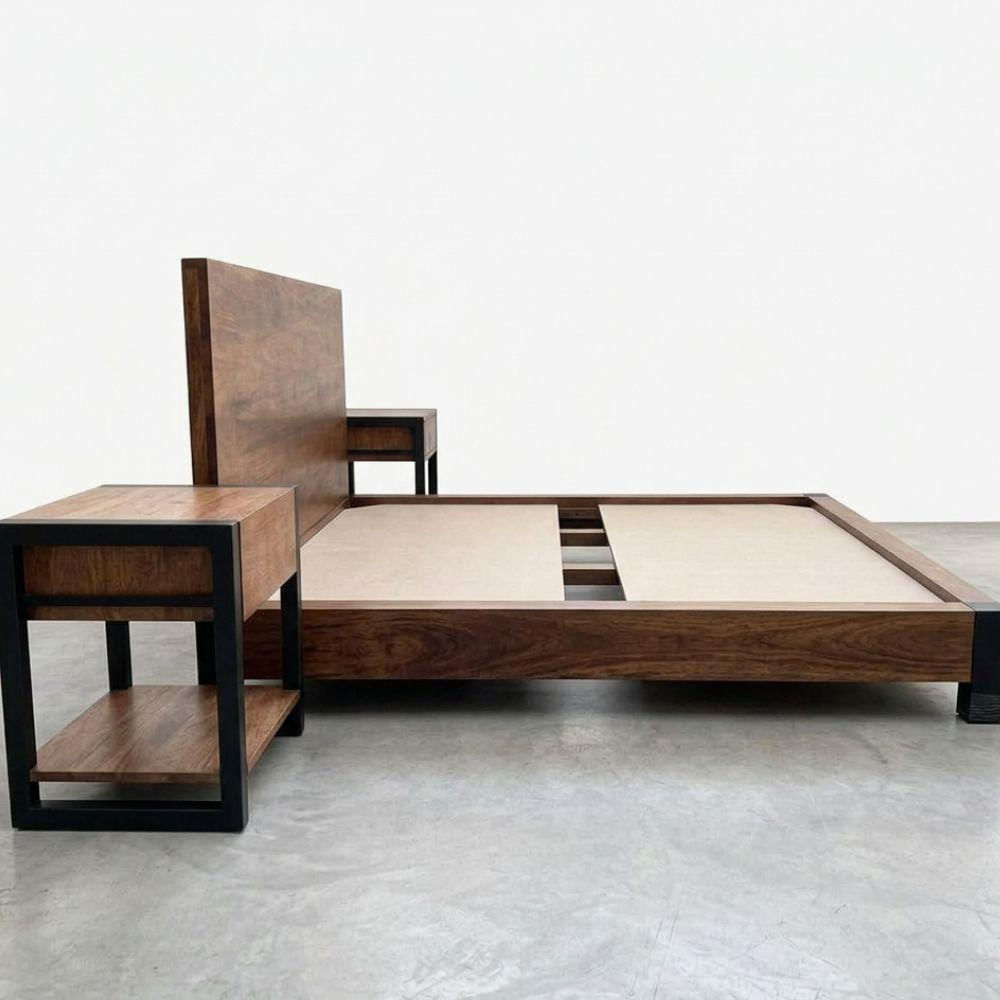 Cama Anything King Roble Y Metal img #2