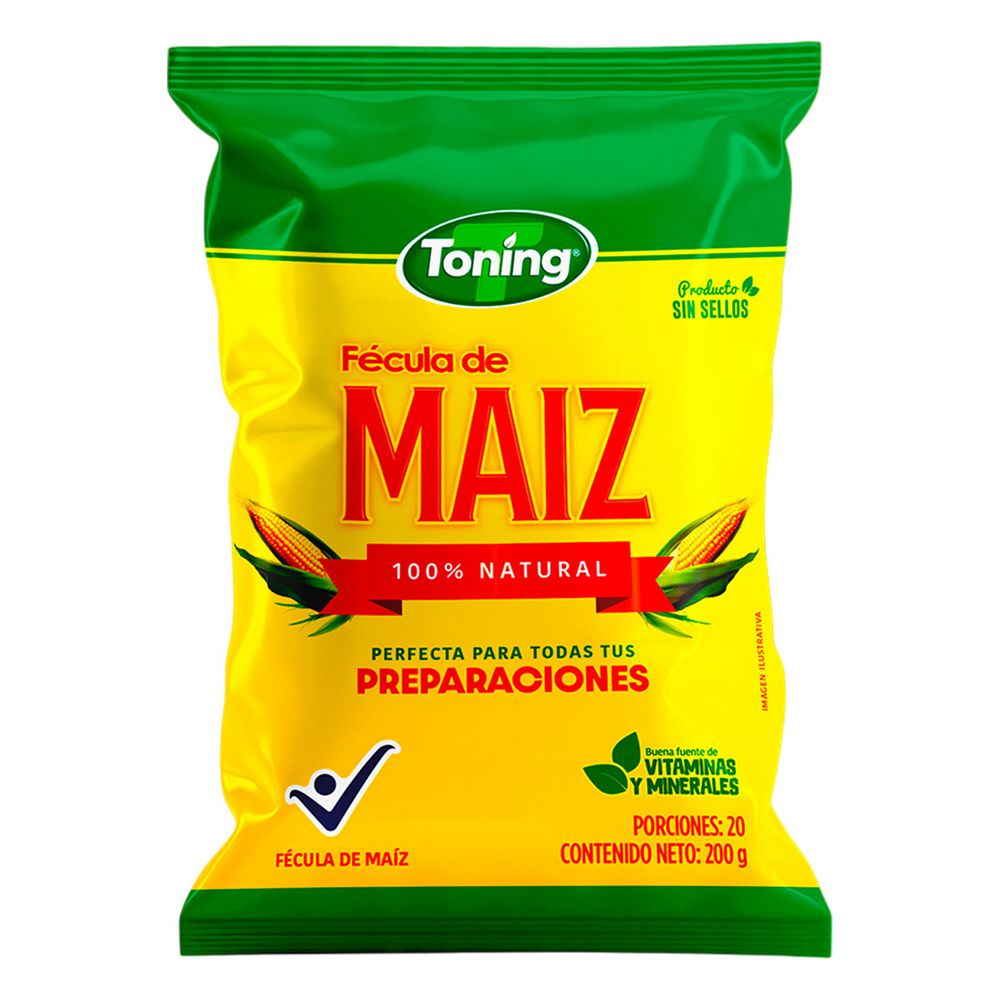 Fécula TONING de maíz 100% natural (200  gr)
