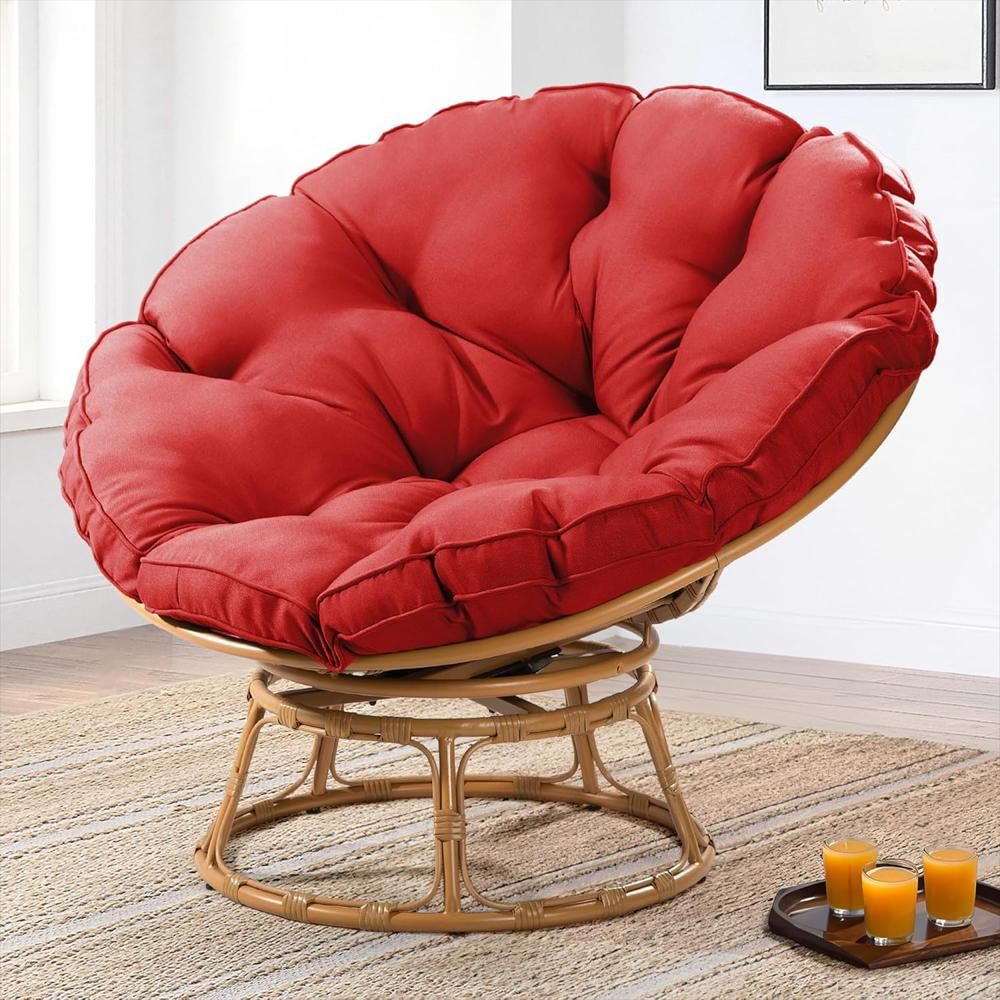 Silla Giratoria Papasan: Confort Y Estilo En Cada Giro img #1