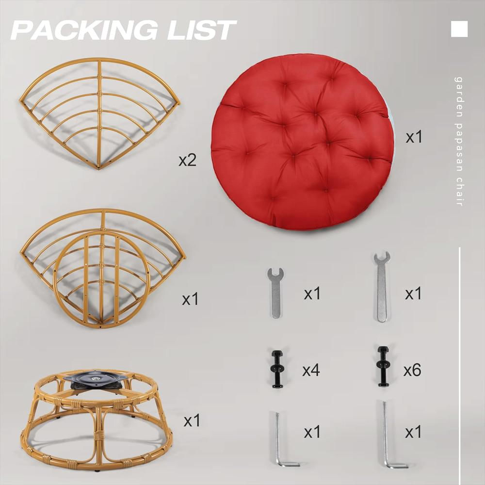 Silla Giratoria Papasan: Confort Y Estilo En Cada Giro img #4