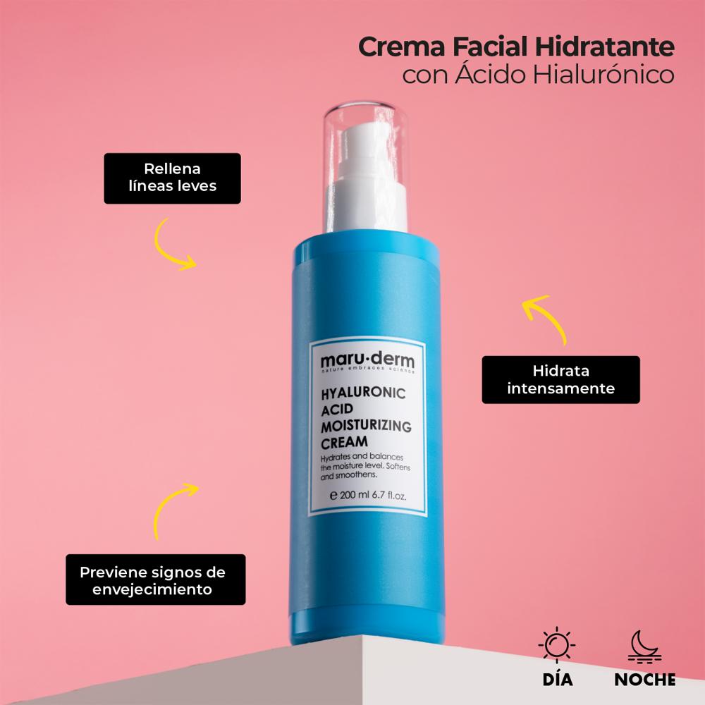 Crema Hidratante Con Ácido Hialurónico Maruderm 200 Ml img #3