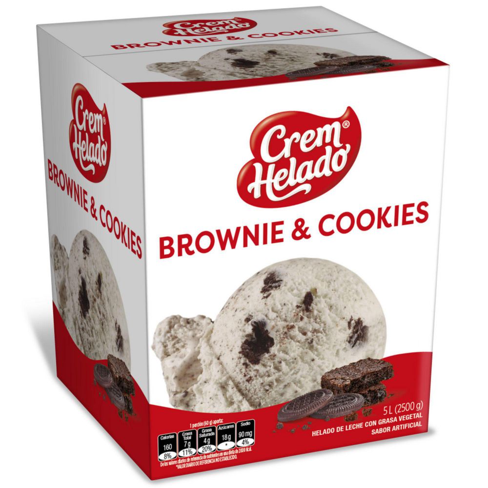 Helado CREM HELADO brownie y cookies (2500  gr) img #2