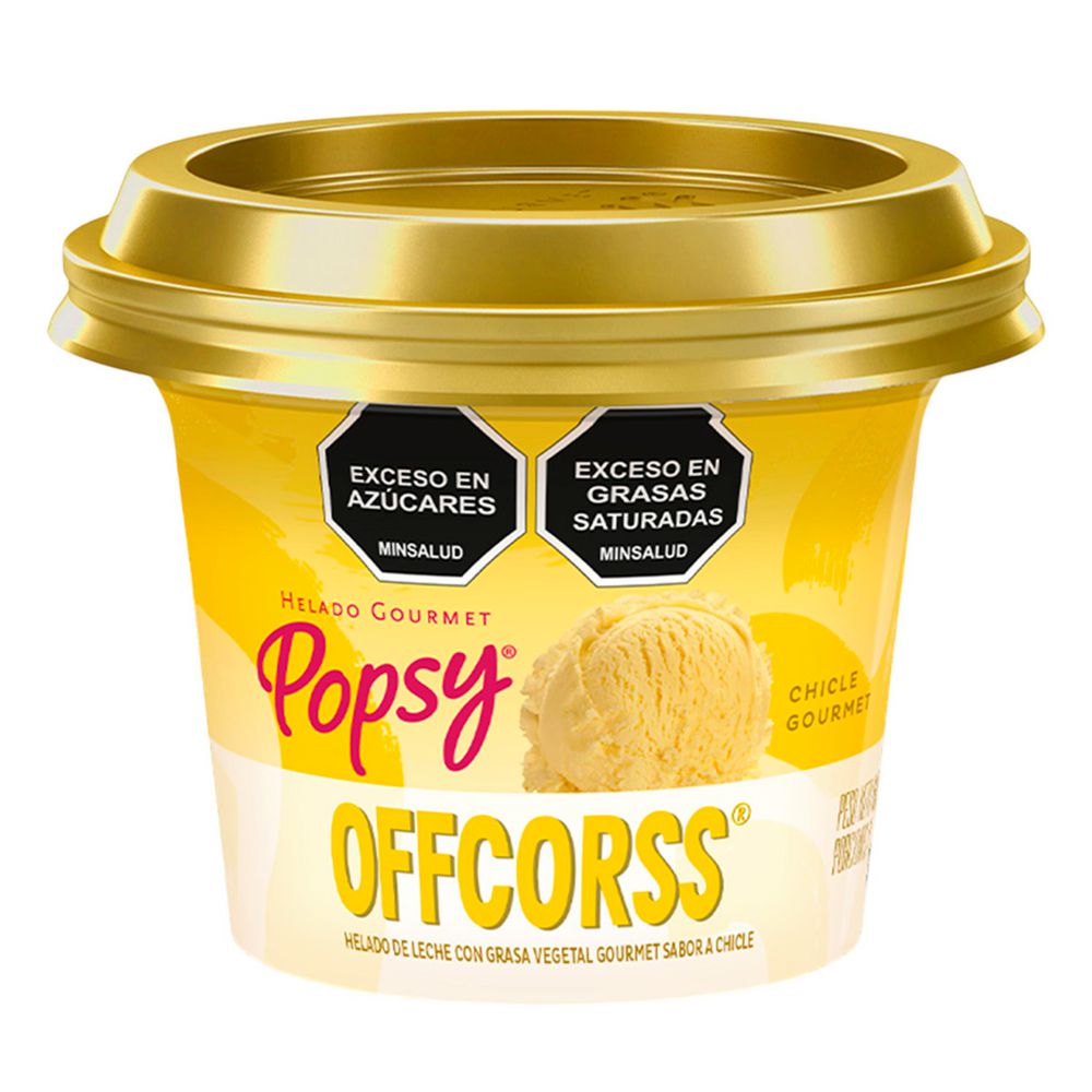 Helado POPSY vasito gourmet chicle (60  gr)